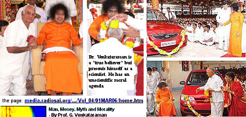 Sathya Sai Baba Felicitates Deputy, Dr G. Venkataraman,With Car